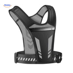 HydroRun Sporttas achterkant met ritsvak en reflecterende strepen www.middo.nl