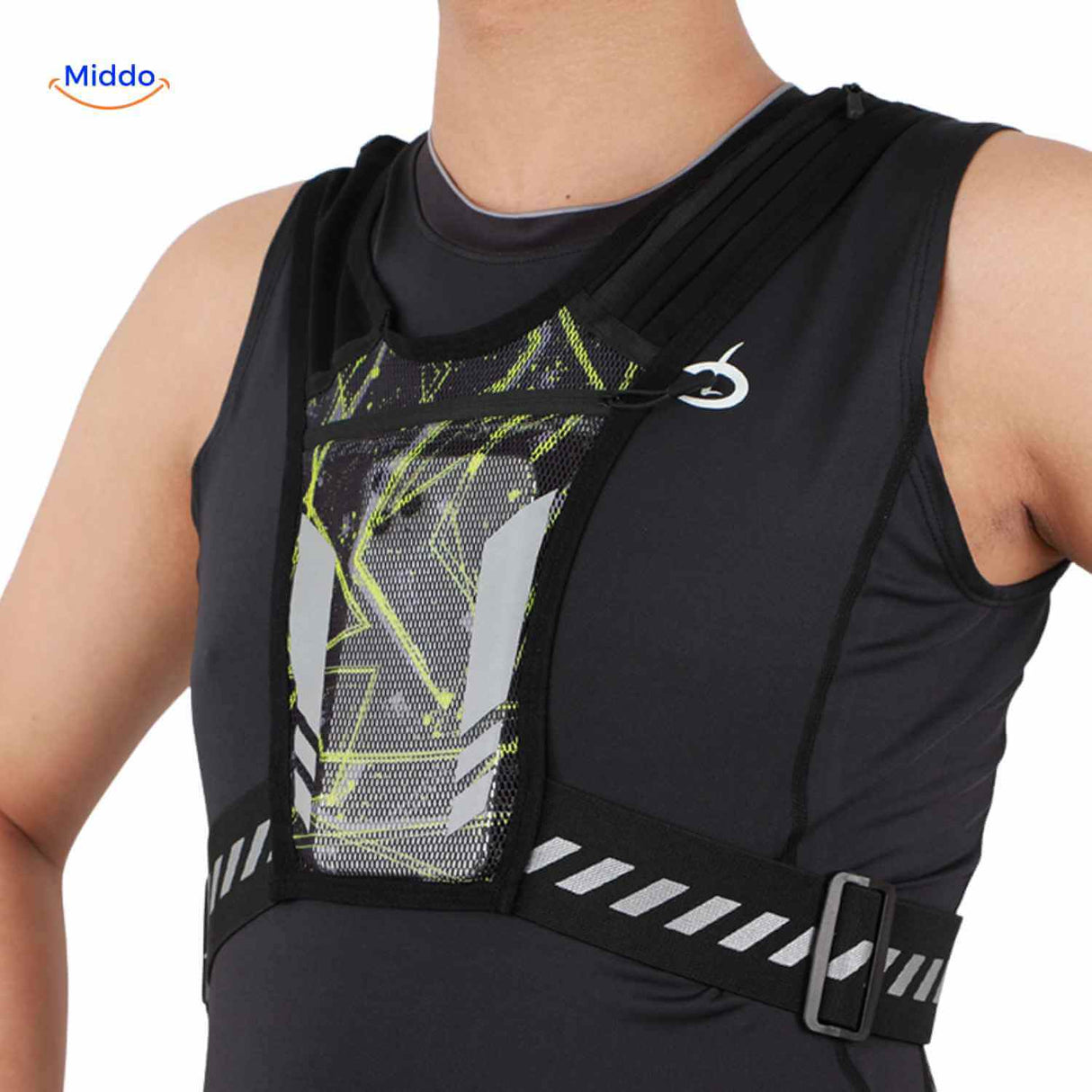 HydroRun Sporttas lichtgewicht reflecterend hardloopharnas www.middo.nl