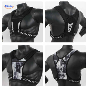 HydroRun Sporttas reflecterend vest met diverse stijlen en achterzijden www.middo.nl