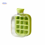 IceNova Flesbeker groen ijsfles met duurzame siliconen blokvorm www.middo.nl