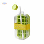 IceNova Flesbeker groen met rietje en zomerse band cool summer style www.middo.nl