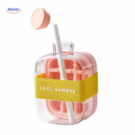 IceNova Flesbeker roze met rietje en cool summer strap www.middo.nl