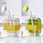 IceNova Flesbeker twee kleuren vergeleken wit en groen met zomerbandje www.middo.nl