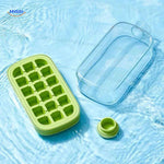 IceNova Flesbeker uit elkaar gelaten onderdelen met groen vormblok www.middo.nl