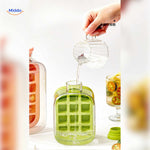 IceNova Flesbeker water vullen voor vruchtige ijsklontjes zonder morsen www.middo.nl