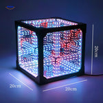 Afmetingen van de vierkante infinity 3D lamp