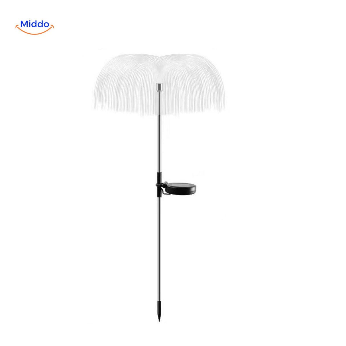JellyGlow Solar fontijn licht met paraplu stijl glanzende decoratie www.middo.nl