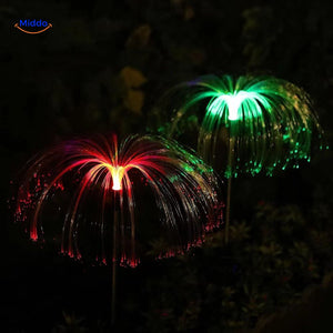JellyGlow Solar fontijn met rood groen kleurverandering www.middo.nl