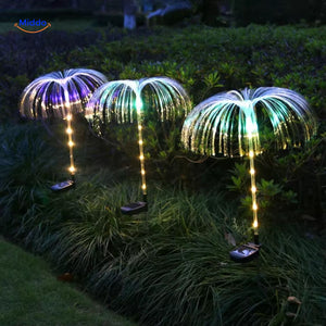 JellyGlow Solar fontijn met witte en blauwe kleurverandering www.middo.nl