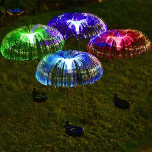 JellyGlow Solar licht fontijn met kleurveranderende water fontijn www.middo.nl