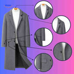 Kingsley Overjas grijze lange herenmantel met detailswww.middo.nl