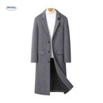 Kingsley Overjas grijze lange herenmantelwww.middo.nl