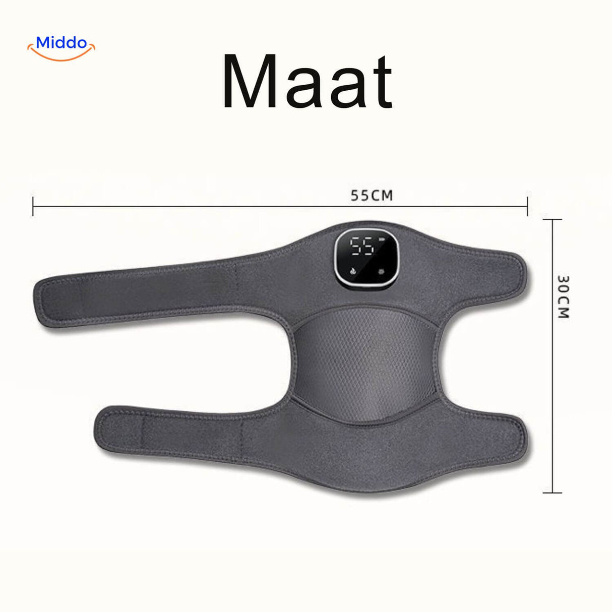 KneeRelief Pro kniepijn therapie maat tabel www.middo.nl