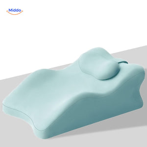 LegraLift Kussen blauw met hoofdsteun www.middo.nl