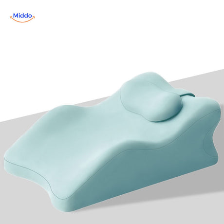 LegraLift Kussen blauw met hoofdsteun www.middo.nl