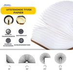 LumiFold Bureau Lamp met duurzaam tyvek papier www.middo.nl