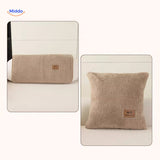 LuxeLamb Sofa Kussens beige stof kussen en rolkussen www.middo.nl