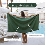 MagnaTowel Strand handdoek met magneten bij zwembad www.middo.nl