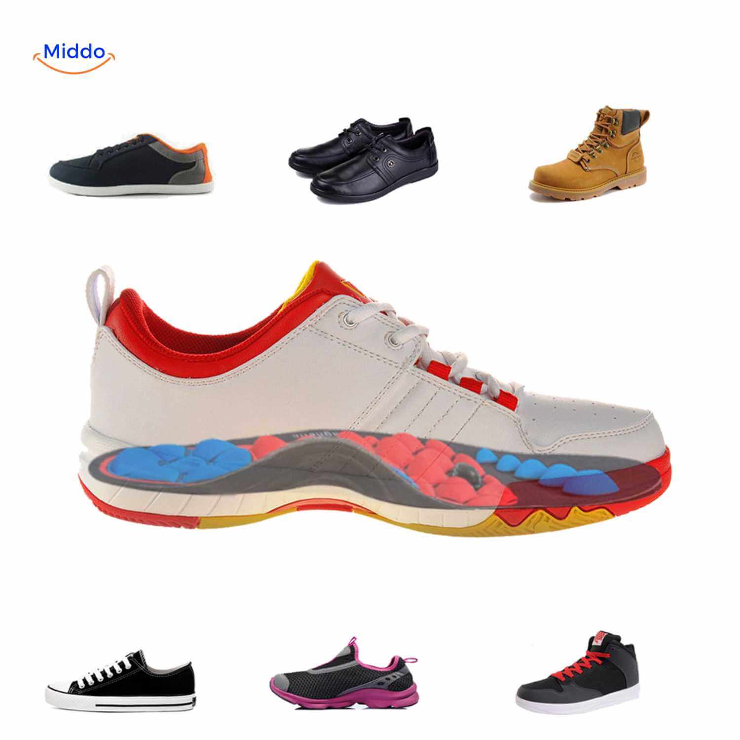 MagneFlex Inlegzolen voor herstel en gezondheid met gel ondersteuning www.middo.nl