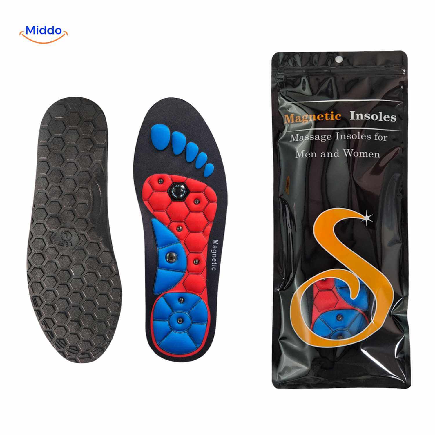 MagneFlex Inlegzolen voor mannen en vrouwen met gel ondersteuning www.middo.nl