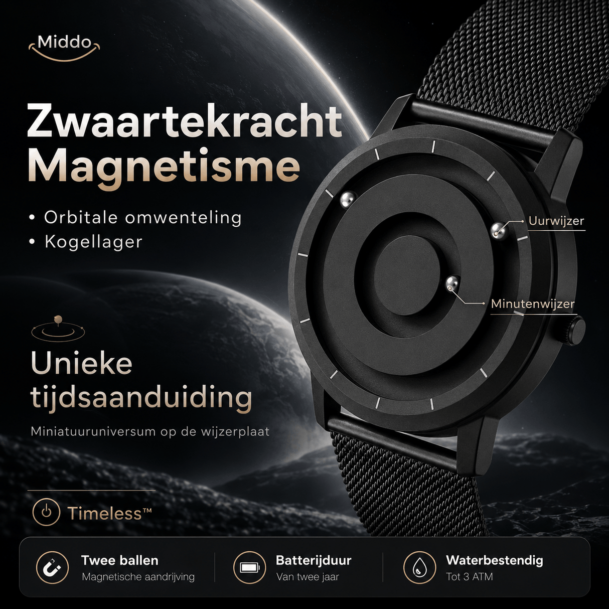 Magnetic Watch™ - Het Unieke Magnetische Horloge Dat Kunst en Tijd Combineert