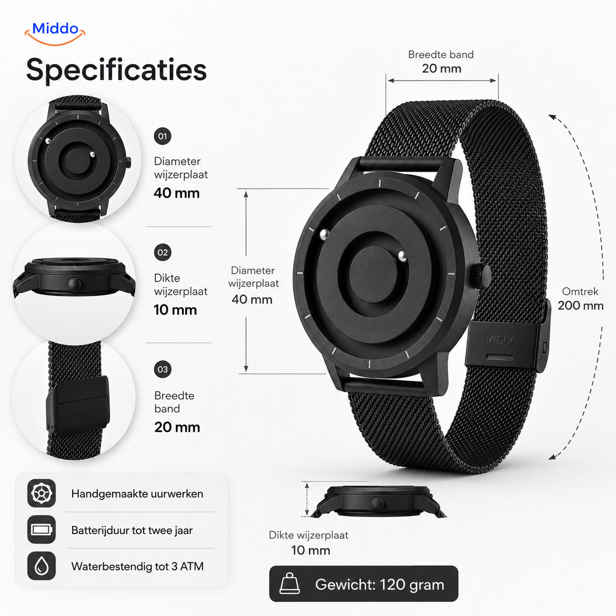 Magnetic Watch™ - Het Unieke Magnetische Horloge Dat Kunst en Tijd Combineert