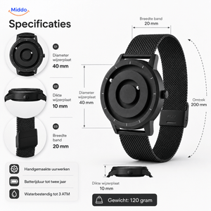 Magnetic Watch™ - Het Unieke Magnetische Horloge Dat Kunst en Tijd Combineert