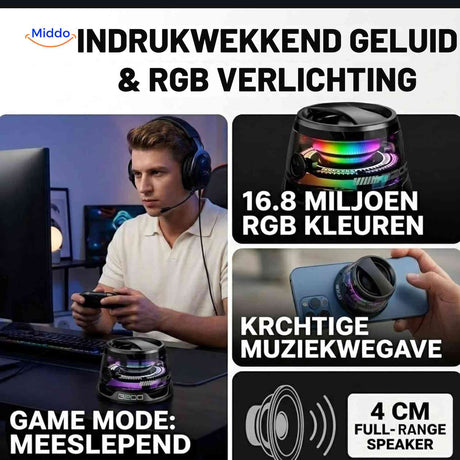 MagniBeat Speaker compacte bluetooth speaker gebruik www.middo.nl
