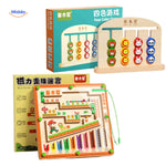 MagnoMaze Spel educatief houten magneet doolhof kleuren en cijfers www.middo.nl