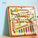 MagnoMaze Spel houten magneet doolhof kinderen ontwikkelingsspel www.middo.nl