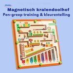 MagnoMaze Spel magnetisch kralendoolhof pen greep training en kleuren leren www.middo.nl
