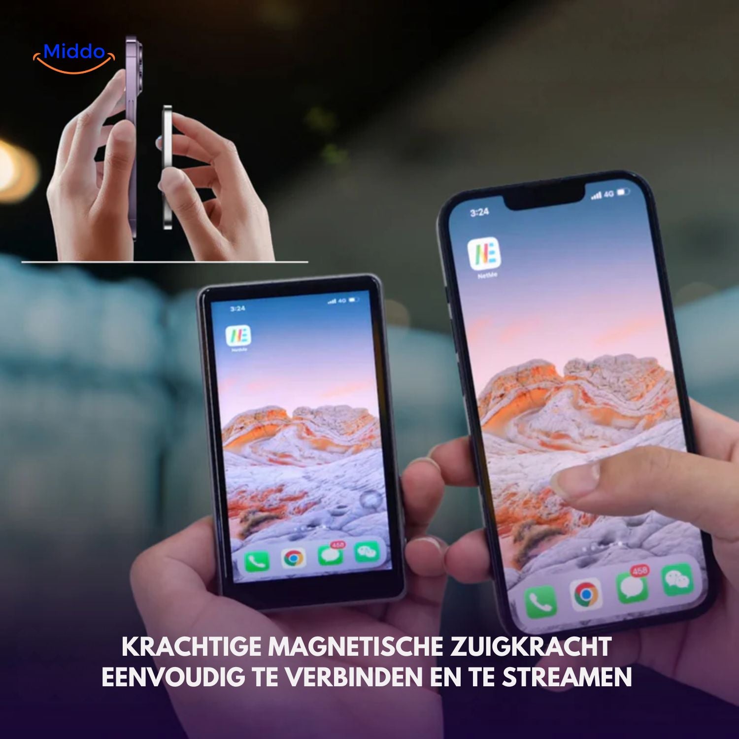MagnoScreen™ Achterdisplay | Magnetisch, draadloos en live-weergave