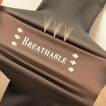 Ademende en rekbare Middo Fleece Panty stof in close-up.