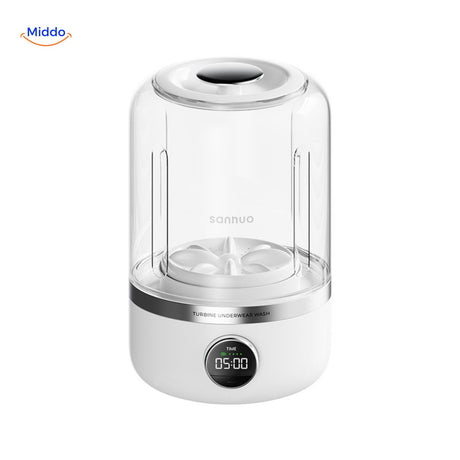 MiniWash Pro turbine ondergoed wasmachine met modern ontwerp www.middo.nl