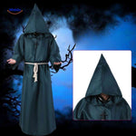 Monkara Kostuum groene monnik hooded halloween