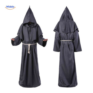 Monkara Kostuum middeleeuws priester verkleedkleding www.middo.nl