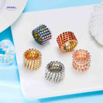 Morphix Ring brede ringen met strass set www.middo.nl