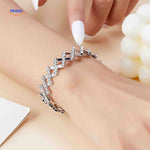 Morphix Ring goud armband met witte strass www.middo.nl