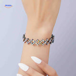 Morphix Ring zilver armband met strass www.middo.nl