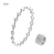Morphix Ring zilver met heldere strass armband en ring www.middo.nl