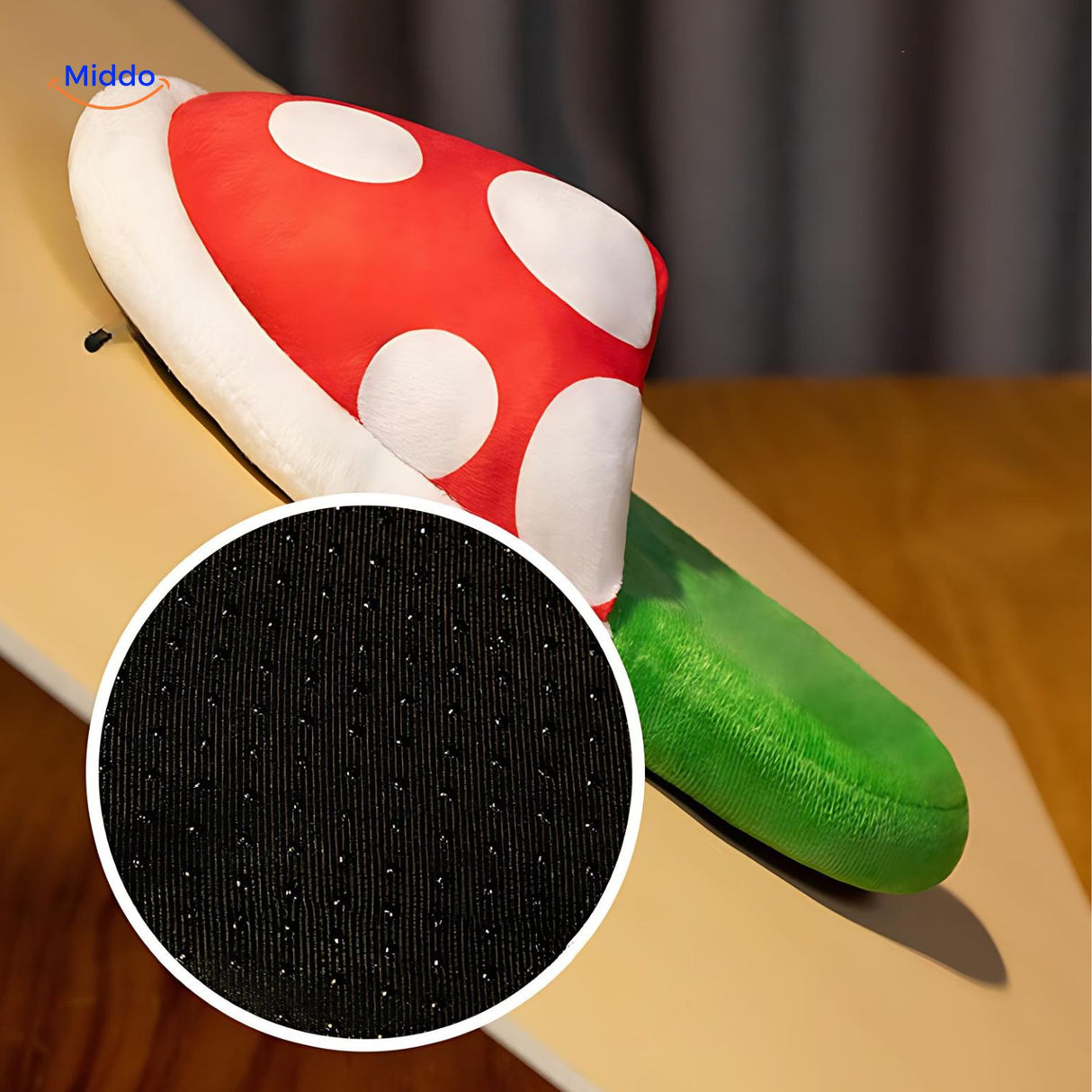 MushroomSlippers™ - Schattige Anime Schoenen Stoffen Details