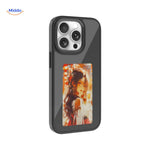 NFCScreen Case zwart met afbeelding van een vrouw in een pose www.middo.nl