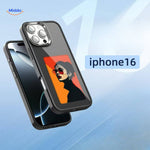 NFCScreen Case zwart met foto van een vrouw in stijl www.middo.nl