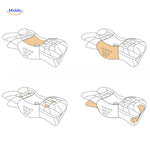 NeckRest Kussen grijs met vrouw in liggende positie www.middo.nl