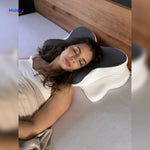 NeckRest Kussen vrouw met comfortabele slaap www.middo.nl