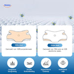 NeckRest Kussen witte en grijze vezels ergonomisch www.middo.nl