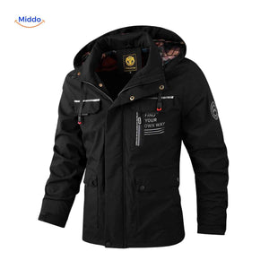 NordGuard Jas geisoleerde heren winterjas met capuchon en ritszakken www.middo.nl