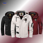NordGuard Jas heren winterjassen set in zwart wit en rood met capuchon www.middo.nl