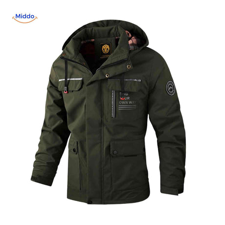 NordGuard Jas waterafstotende heren winterjas met meerdere zakken www.middo.nl