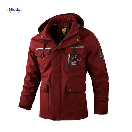 NordGuard Jas waterdichte heren parka met capuchon en utility zakken www.middo.nl